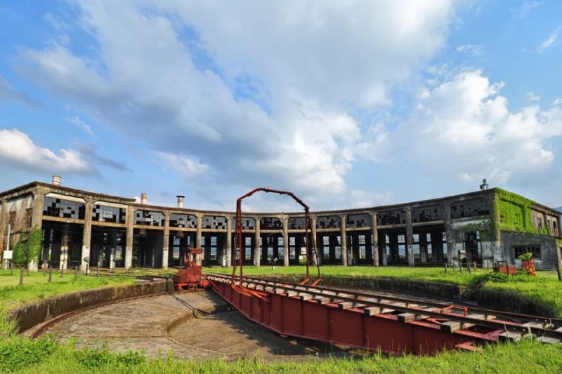 nhà để đầu máy xe lửa ở kusu, oita nhà để đầu máy xe lửa ở kusu, oita